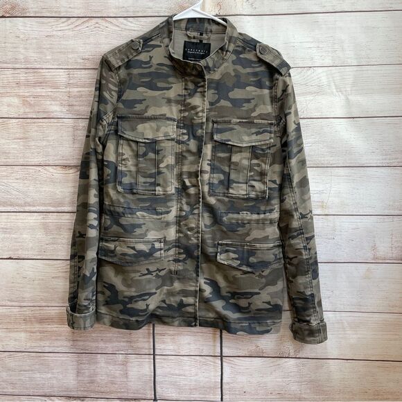 SANCTUARY CAMOUFLAGE UTILITY JACKET - Picture 1 of 5